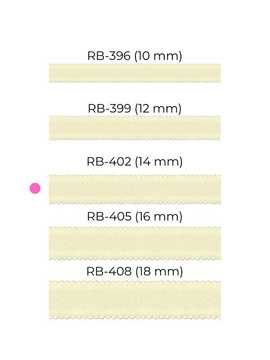 Wymienne ramiączka materiałowe RB-402 RAMIĄCZKA '14 MM' ECRU