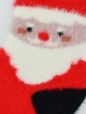 Skarpety puchate dams XMAS Mikołaj czerwone - Noviti