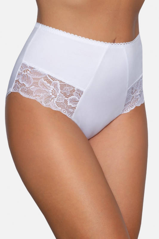 Białe zabudowane figi damskie Babell 187