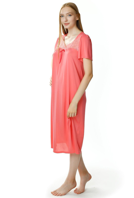 Kobieca koszula nocna Berenika 1693 koralowy - Mewa