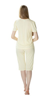 Damska dwuczęściowa piżama Matylda 3639 kremowy - Mewa