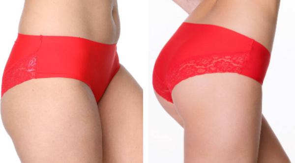 Bezszwowe czerwone figi Julimex CHEEKIE