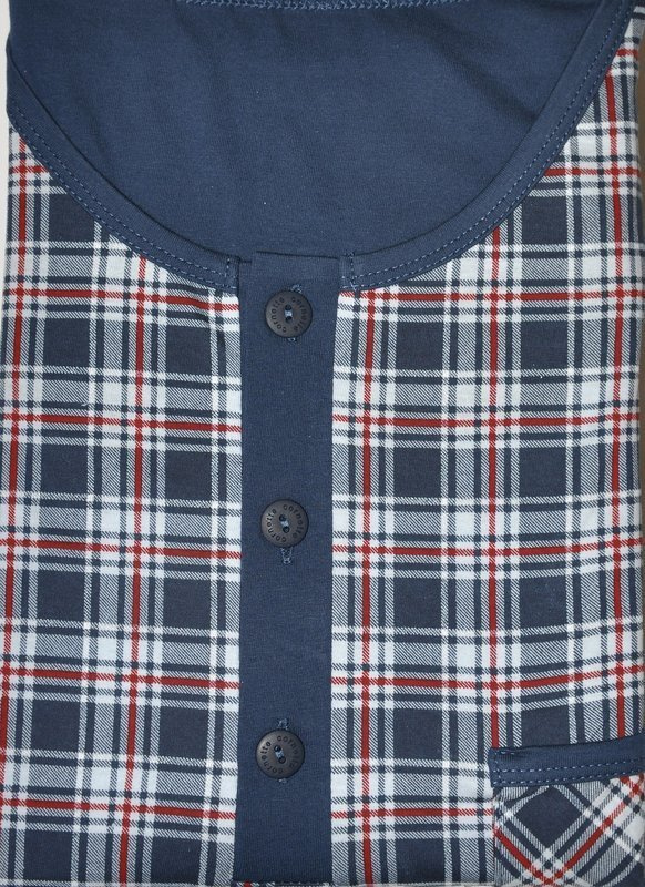 Męska koszula nocna ze szlafmycą Cornette 109 / MIX kolorystyczny