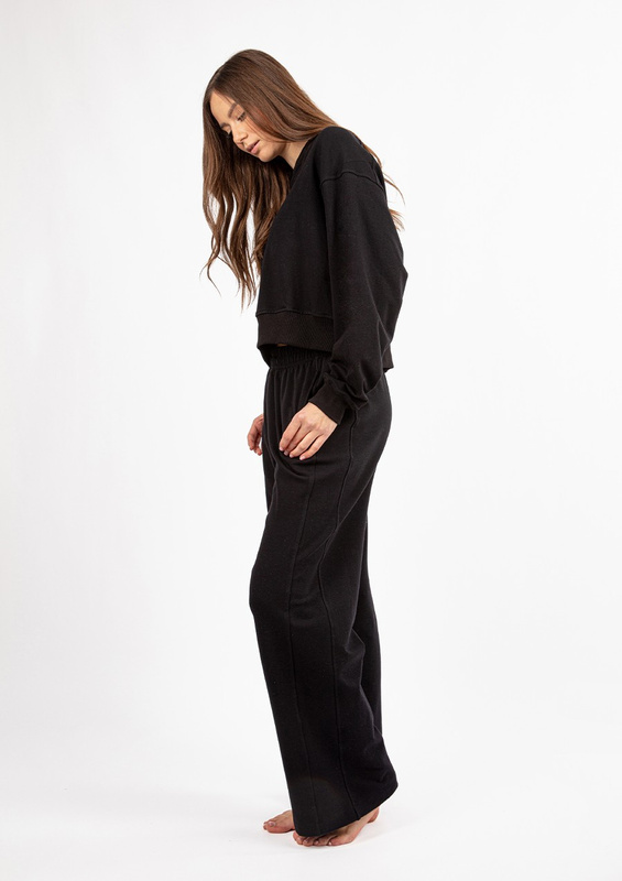 Bawełniany komplet dresowy DK-K-B23 - ecru Dkaren