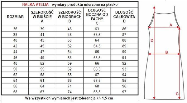 Krótka halka z jedwabiu pod sukienkę Mewa 6353 ATELIA ecru