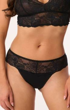 Bawełniane figi damskie z koronką Babell 206
