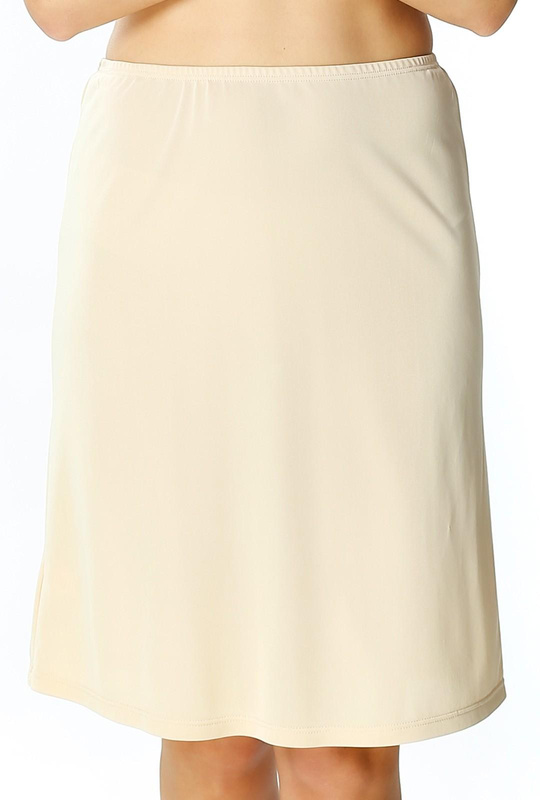 Klasyczna półhalka Luna gładka 6417 beżowy - Mewa