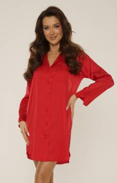 Rozpinana satynowa koszula De Lafense 760 CORDELIA