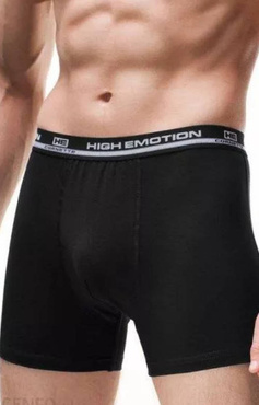 Gładkie bokserki Cornette High Emotion czarny