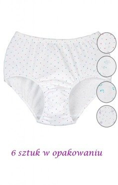 Klasyczne figi w kwiatki Angelika - 6 sztuk w opak.