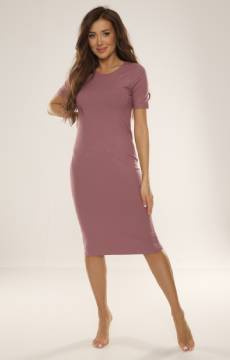 Sukienka z krótkim rękawkiem De Lafense Freya 699 JAGODA