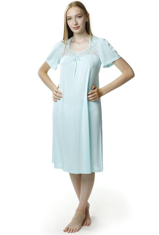 Kobieca koszula nocna Berenika 1693 miętowy - Mewa