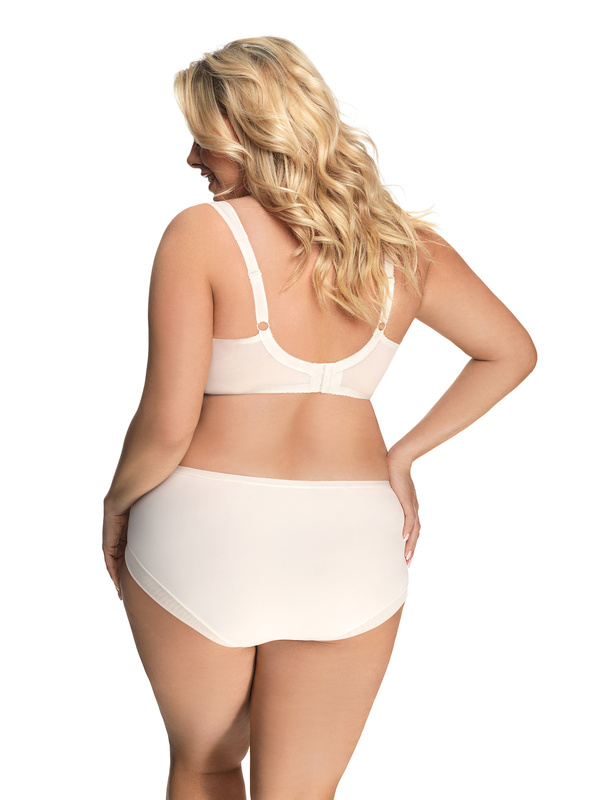Kremowy miękki biustonosz z ramiączkami z pianką Gorsenia K441 LUISSE