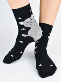 Skarpety bawełniane kot sb159 mix - Noviti