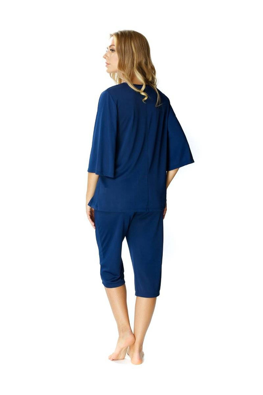 Dwuczęściowa jedwabna piżama damska Mewa 6377 Dagmara