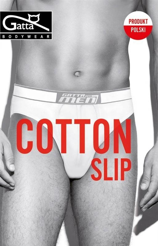 Białe slipy męskie Gatta - Cotton/ bezszwowe