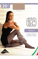 Włoskie rajstopy Donna BC  Milano z cienkiej mikrofibry 20-30 DEN