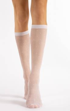 Podkolanówki w modne kropki Fiore QUEBEC