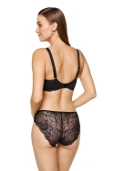 Kiara biustonosz usztywniany z koronką- czarny (KIARA/B5/CZARNY) - Gorteks