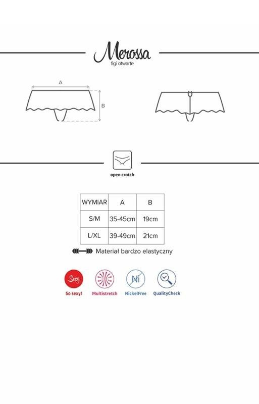 Merossa figi Obsessive z pikantnym otwartym krokiem