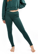 Legginsy DK-K-B13 - bawełna prążek zieleń - Dkaren