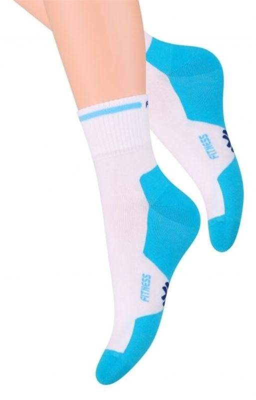 Sportowe bawełniane skarpetki Steven 026 w ciemniejszej tonacji