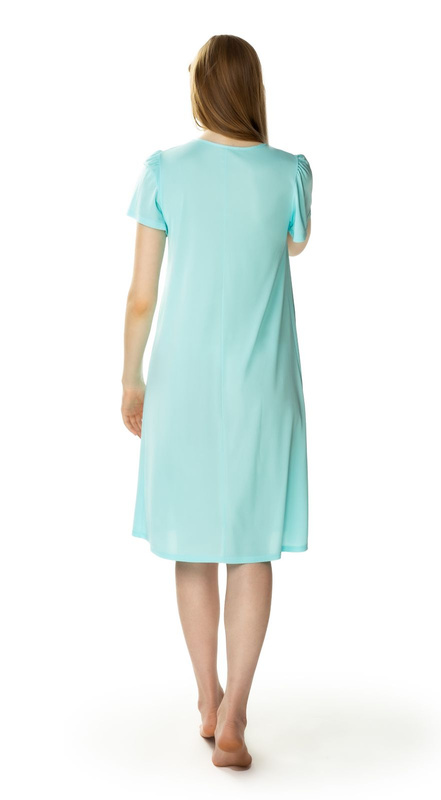 Długa koszula nocna z krótkim rękawem Mewa 6127 Consuela