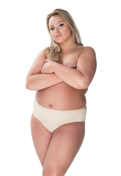 Beżowe jedwabne figi Mewa 6592 CLASSIC