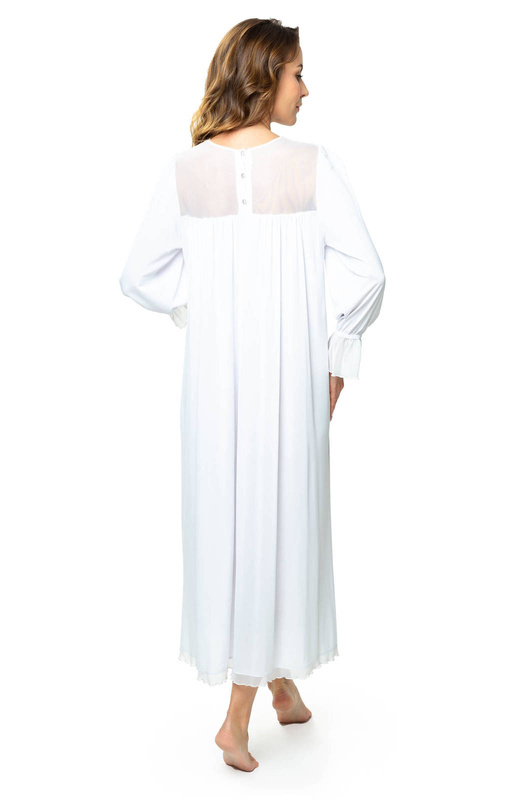 Długa koszula nocna do łydek Mewa Katarzyna 6559