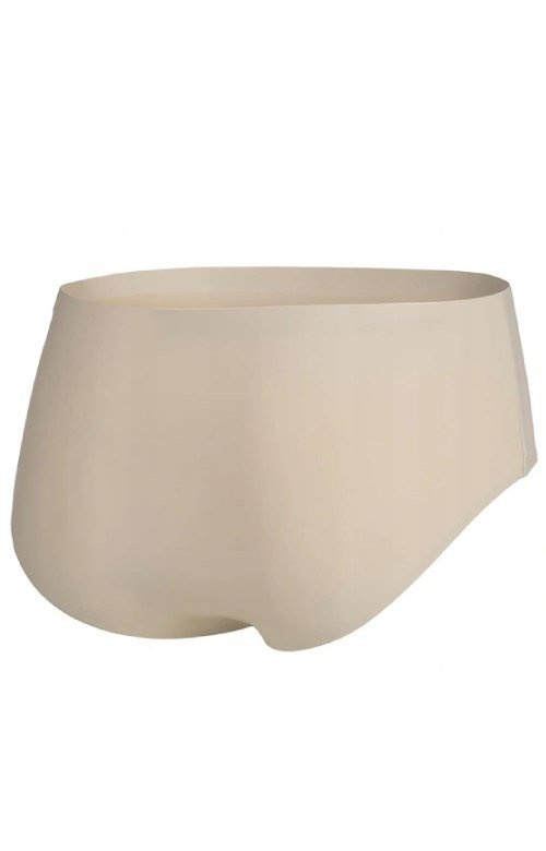 Bezszwowe beżowe figi Julimex Simple Classic ultracienkie