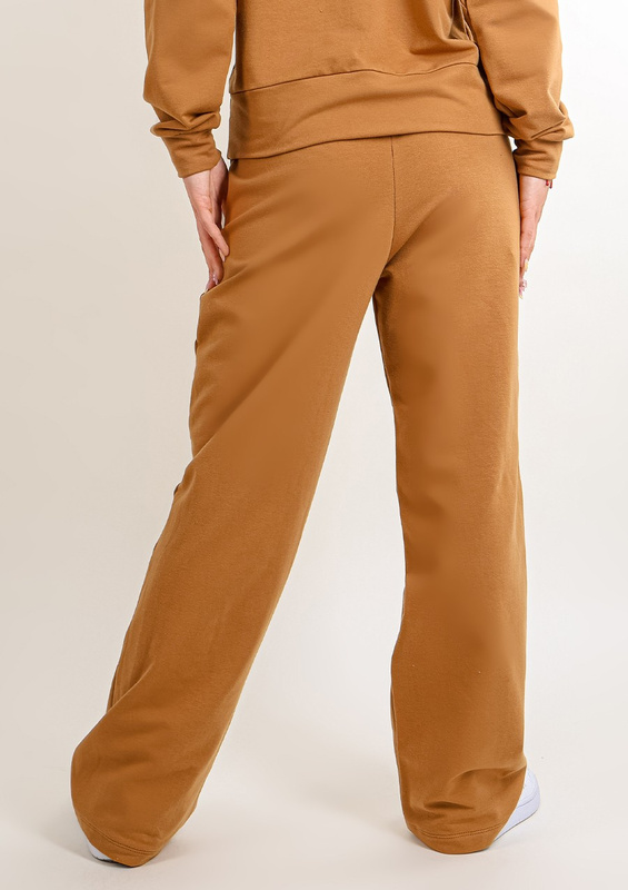 Spodnie DK-K-B8 - brąz bawełna - Dkaren