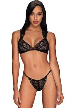 Koronkowy komplet biustonosz z figami Obsessive Elisetta