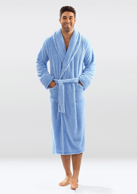 Puchaty szlafrok/Podomka 130 MĘSKA-szary - Dkaren