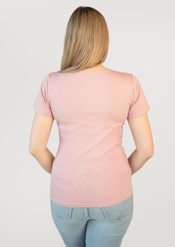 Gładka bluzka damska Babell CARLA RÓŻOWA