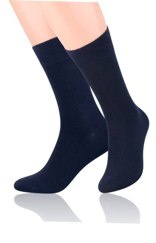 Garniturowe skarpetki męskie Steven 063 / granatowy