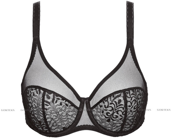 Miękki czarny biustonosz Gorteks Gabi/B2 v1