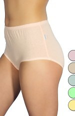 Klasyczne pastelowe figi Angelika - 6 sztuk w opak.