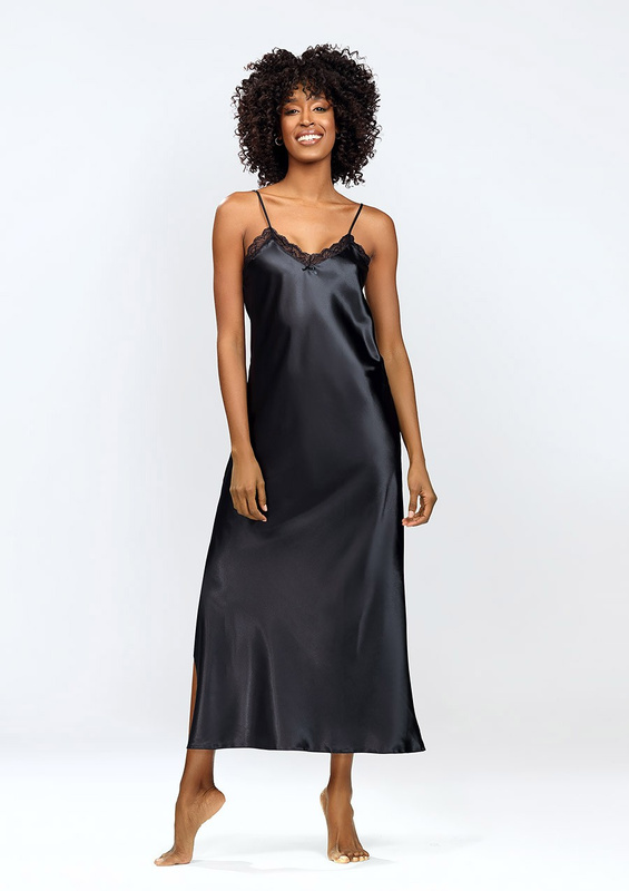 Halka Abeni - satyna czarny - Dkaren