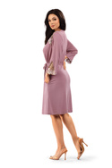 Ekskluzywny szlafrok damski z koronką Hamana Anasis S-5XL dusty pink