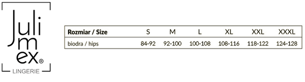 Wysokie, gładkie figi Julimex SHELLIE MAXI, laserowo cięte