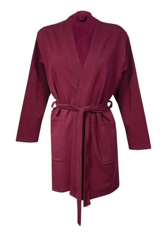 Szlafrok/Podomka bawełniana POLA - beż- Dkaren