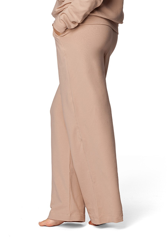 Spodnie DK-K-B8 - biały bawełna - Dkaren