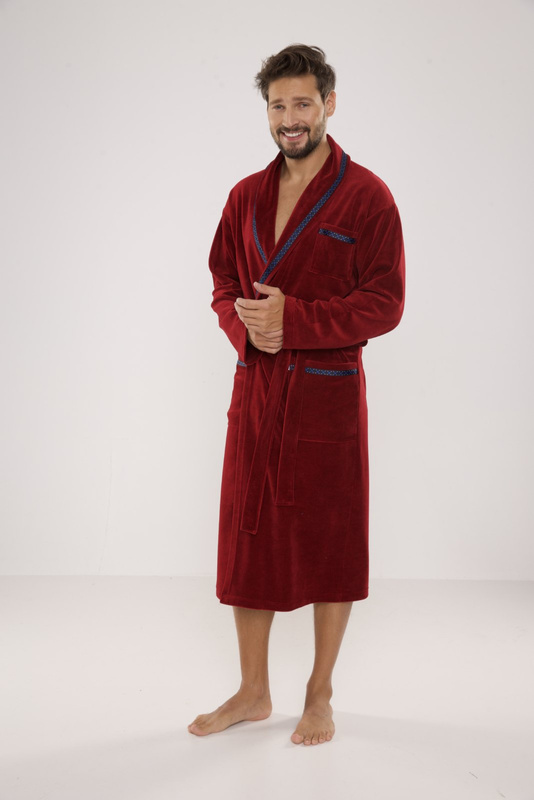 Ciepły szlafrok męski De Lafense Ronaldo 666