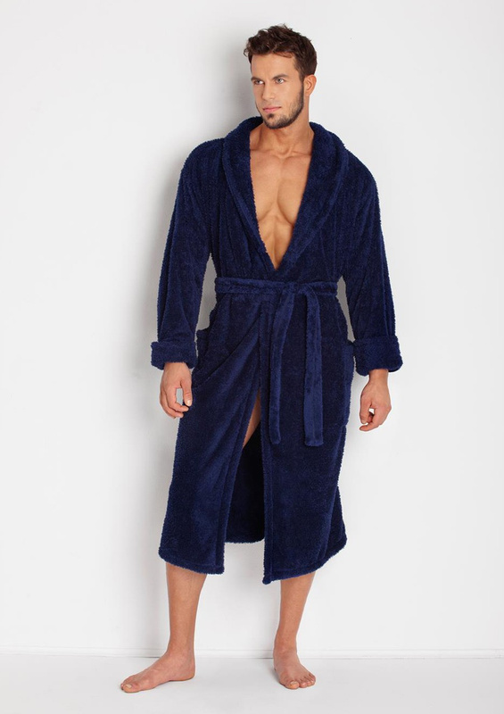 Puchaty szlafrok/Podomka 130 MĘSKA-szary - Dkaren