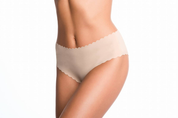 Wysokie, gładkie figi Julimex SHELLIE MAXI, laserowo cięte