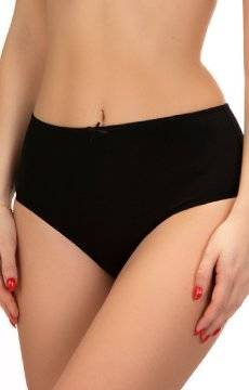 Bawełniane wysokie figi damskie Lama - 400 Midi czarne