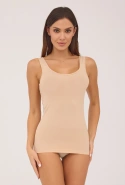 Beżowa bezszwowa koszulka damska Gatta - Tank Top