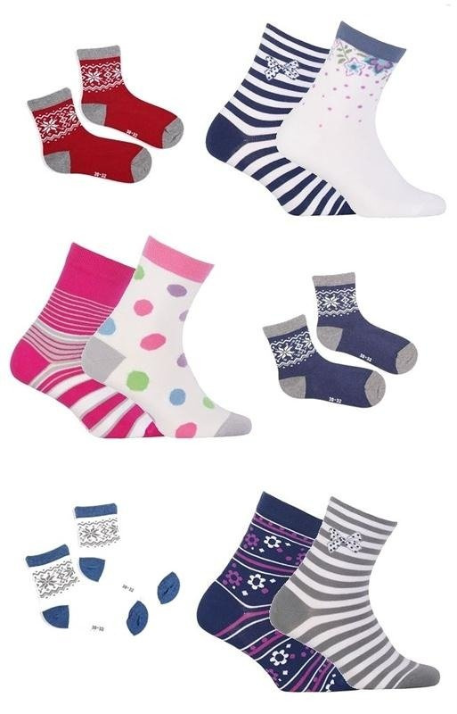 Skarpety dziewczęce Gatta / Wola 6-11 lat mix kolorystyczny