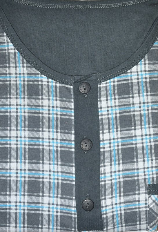 Męska koszula nocna ze szlafmycą Cornette 109 / MIX kolorystyczny