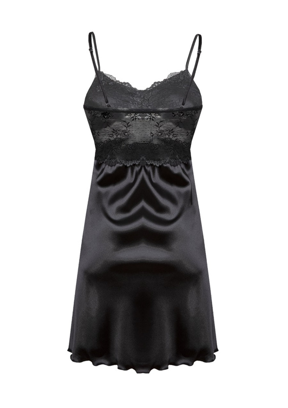 Halka PERI - satyna czarny - Dkaren